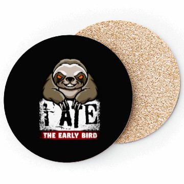 Discover Mad grumpy sloth, the morning grouch Coasters