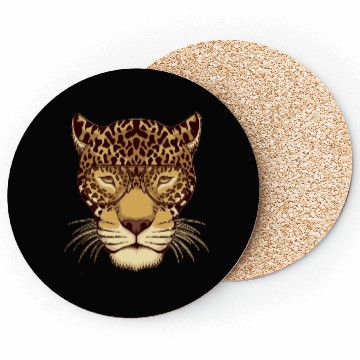 Discover Leopard Punk Style Coasters