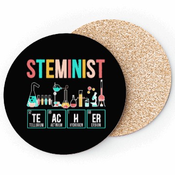 Discover Steminist Teacher Engineering Biologist Science Coasters
