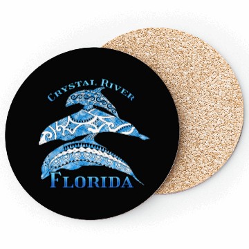 Discover Crystal River Florida Vacation Tribal Dolphins Coasters