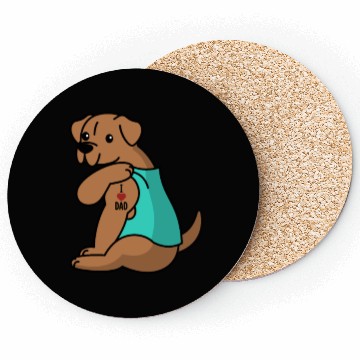 Discover I Love Dad Dogue De Bordeaux Coasters