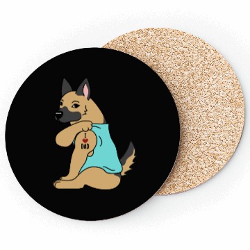 Discover I Love Dad German Shepherd Coasters