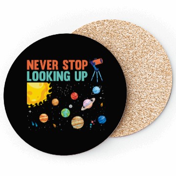Discover Telescope Solar System Planets Astronomer Coasters
