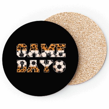 Discover Leopard Soccer Game Day Sports Lover Coasters