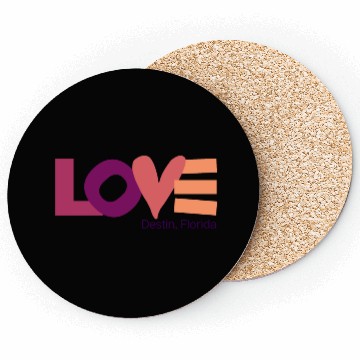 Discover LOVE LOGO Multi Color Logo Coasters