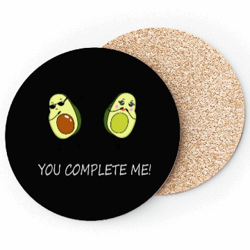 Discover You complete me! Avocado love! Coasters