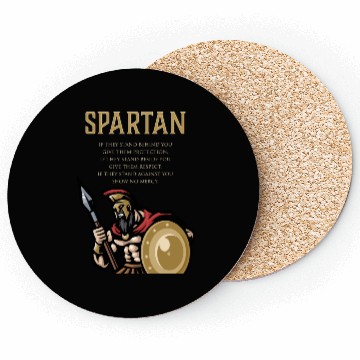 Discover Spartan Soldier Motivation Warrior Training Coasters