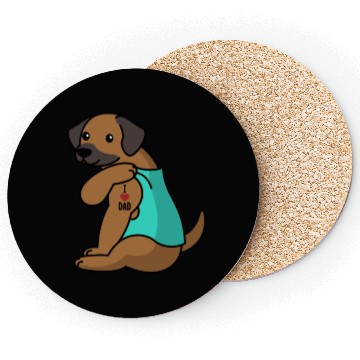 Discover I Love Dad Rhodesian Ridgeback Coasters
