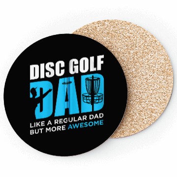 Discover Disc Golf Vintage Funny Disc Golfing Dad Lover Coasters