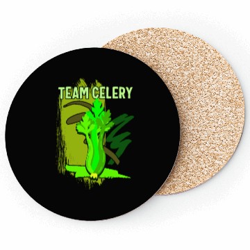 Discover Celery Vegetable Coasters, Team Celery Coasters,