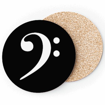 Discover Bassline Beat Bass Player Drummer F Clef Coasters