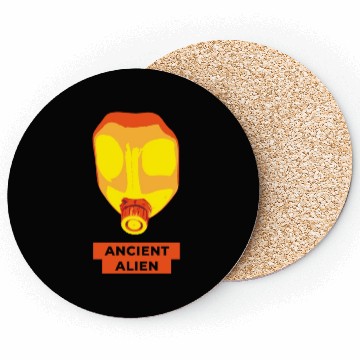 Discover Ancient Alien Colored Skull Coasters