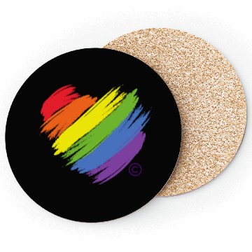 Discover Majestic Brand Rainbow Heart Collection Coasters