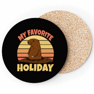 Discover My Favourite Holiday Groundhog Coasters