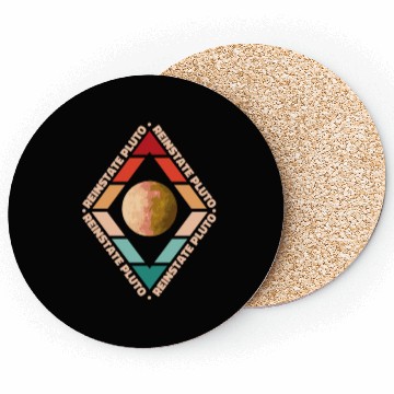 Discover Funny Pluto Planet Science Retro Reinstate Pluto Coasters