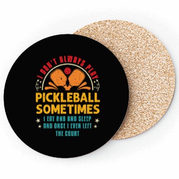 Discover Pickleball Lovers Funny Pickleball Coasters