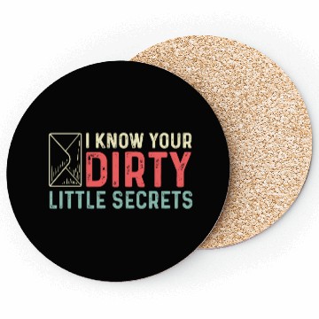 Discover Little Dirty Secrets Joker Gift Coasters