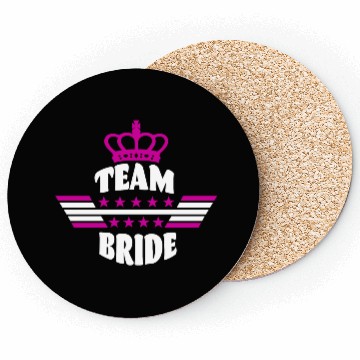 Discover Team bride wedding hen party bachelorette Party Coasters
