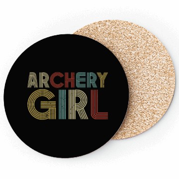 Discover Archery Bow Archer Girl Retro Coasters