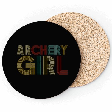 Discover Archery Bow Archer Girl Retro Coasters