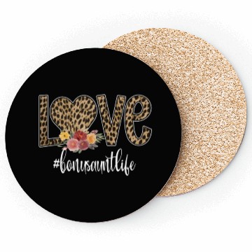 Discover Bonus Aunt Life Proud Bonus Auntie Step Aunt Gifts Coasters