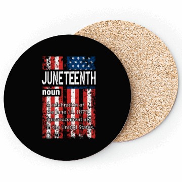 Discover Juneteenth Black History Day Pride Gift Coasters