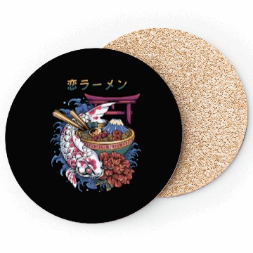 Discover koi fish ramen Coasters