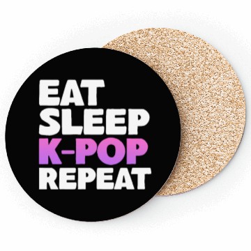Discover Eat Sleep K-Pop Repeat Coasters