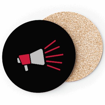 Discover Loud speech icon megaphone Coasters