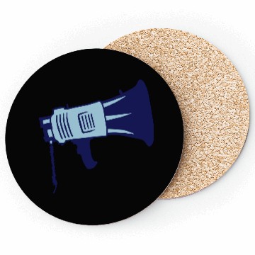 Discover demonstration propaganda megaphone icon Coasters
