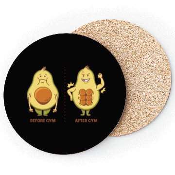 Discover Muscle Avocado Coasters