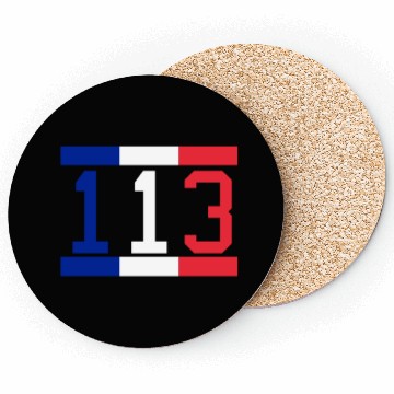 Discover France Flag Number 113 Coasters
