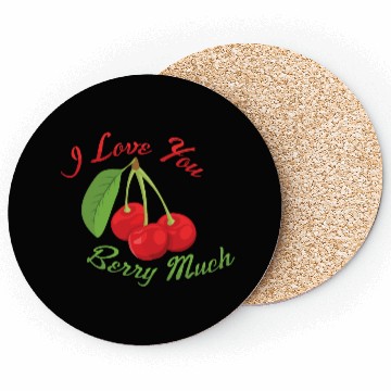 Discover I Love You BERRY Much Coasters