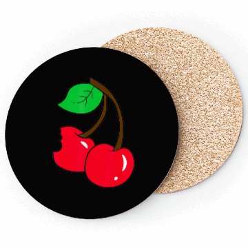 Discover Funny Cherry Lover Cherries Coasters