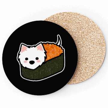 Discover Westie Ebiko Sushi Coasters