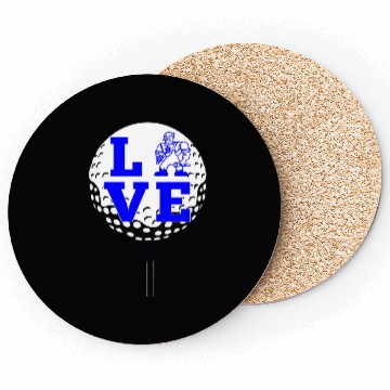 Discover Love With Danny Driller Golf Coasters