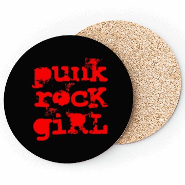Discover Punk Rock Girl Coasters