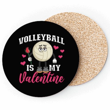 Discover Volleyball Player Team Valentines Coasters