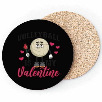 Discover Volleyball Player Team Valentines Coasters