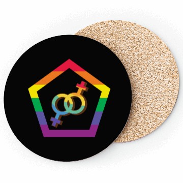 Discover Lesbian Pride, lgbt community Coasters