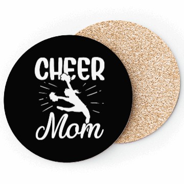 Discover Womens Cheer Mom Gymnastics Cheerleading Mom Squad Coasters