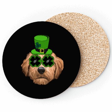Discover Irish Goldendoodle Doodle Dog St Patrick's Day Coasters