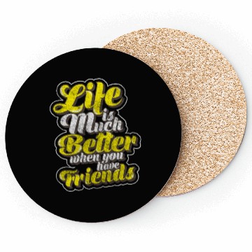 Discover Friends Love Family Coasters