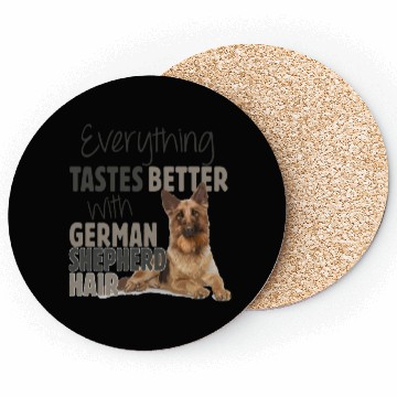 Discover Everything Tastes Better With German Shepherd Hair Coasters