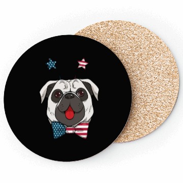 Discover American pug dogs lover Coasters
