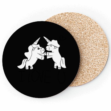 Discover unicorn i love you couple Coasters