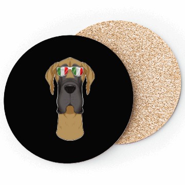 Discover Great Dane Italy Sunglasses I Italian Flag Coasters