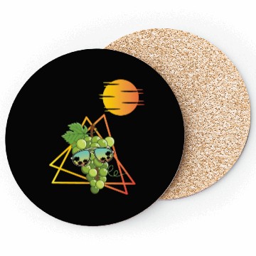 Discover 80s Green Grapes Coasters