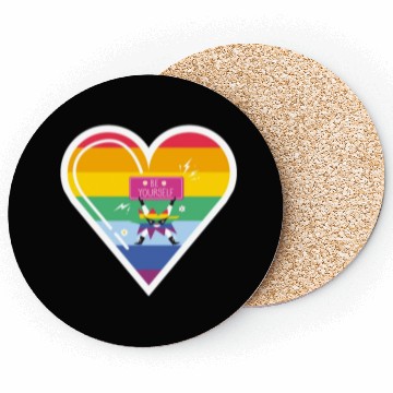 Discover LGBT Pride be yourself Coasters