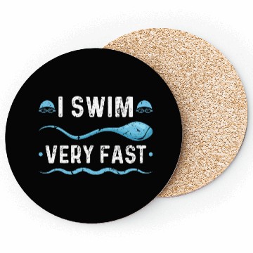 Discover I Swim Fast Swimmer Swimming Coasters